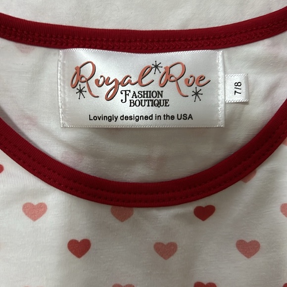 Royal Roe Valentines Heart Dress size 7/8 - Picture 2 of 7